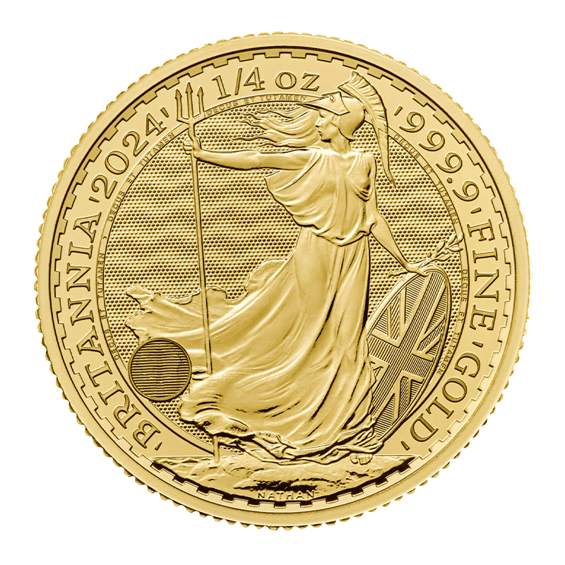 Image pour Pièce d’or Britannia de 1/4 oz (2024) à partir de Métaux précieux TD
